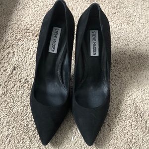 NWOT Steve Madden size 8 black stiletto heels.